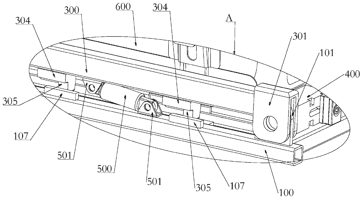 Quick-change device for power battery system of electric automobile and battery pack