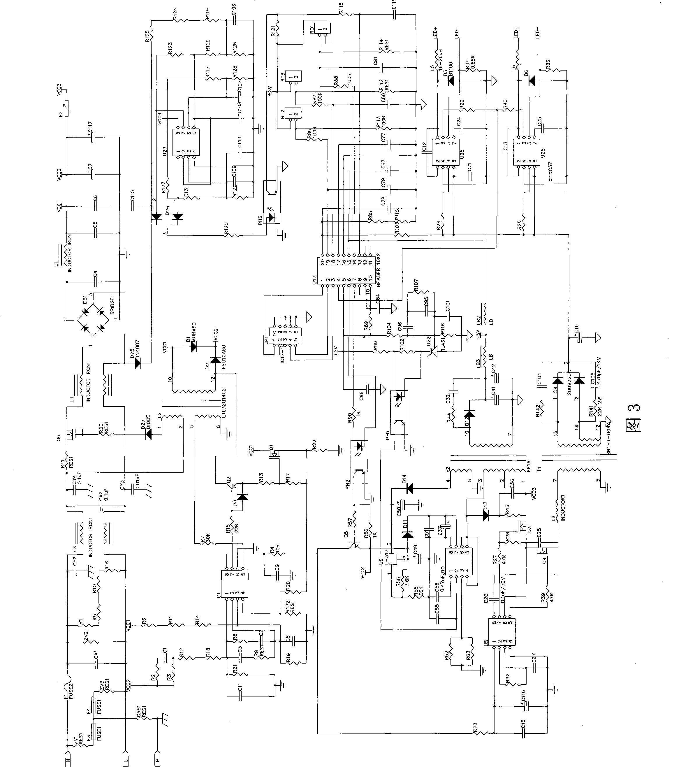 Control circuit of intellectualized LED street lamp