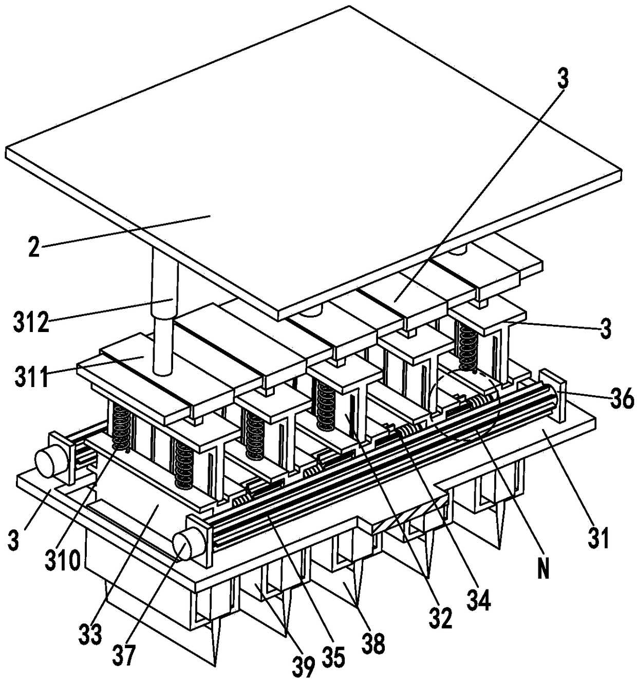 Automatic rubber cutting equipment and automatic rubber cutting method