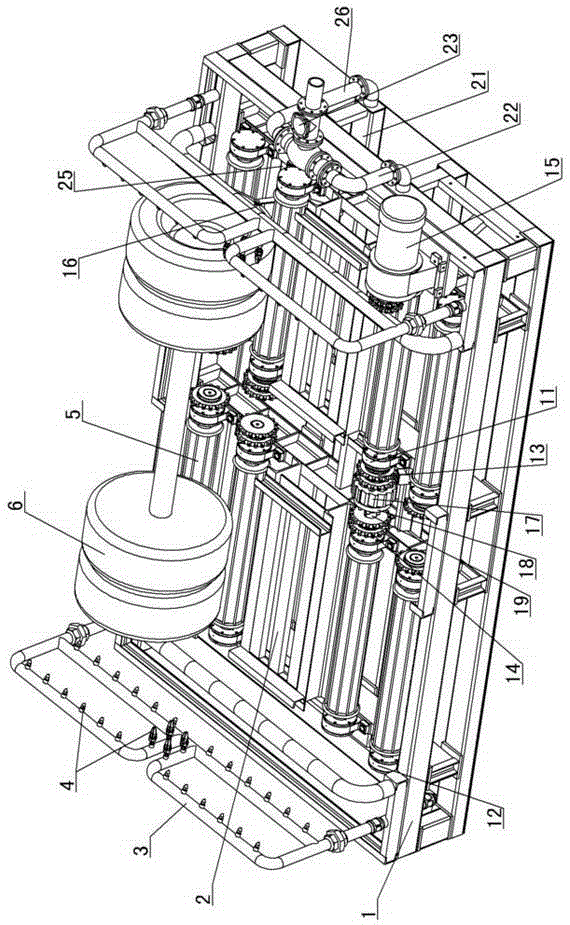 Mud flushing roller washing machine