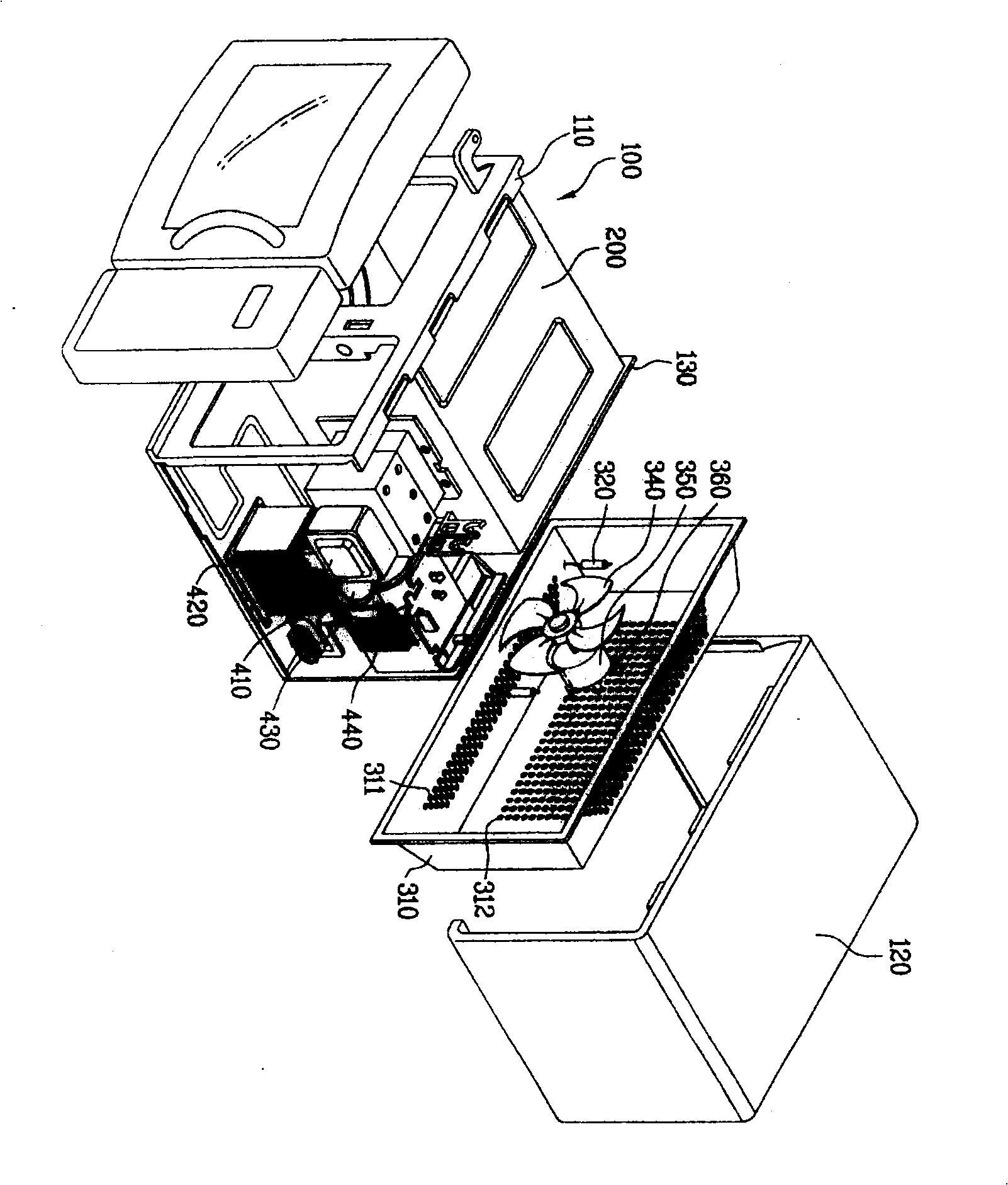 Convective microwave oven