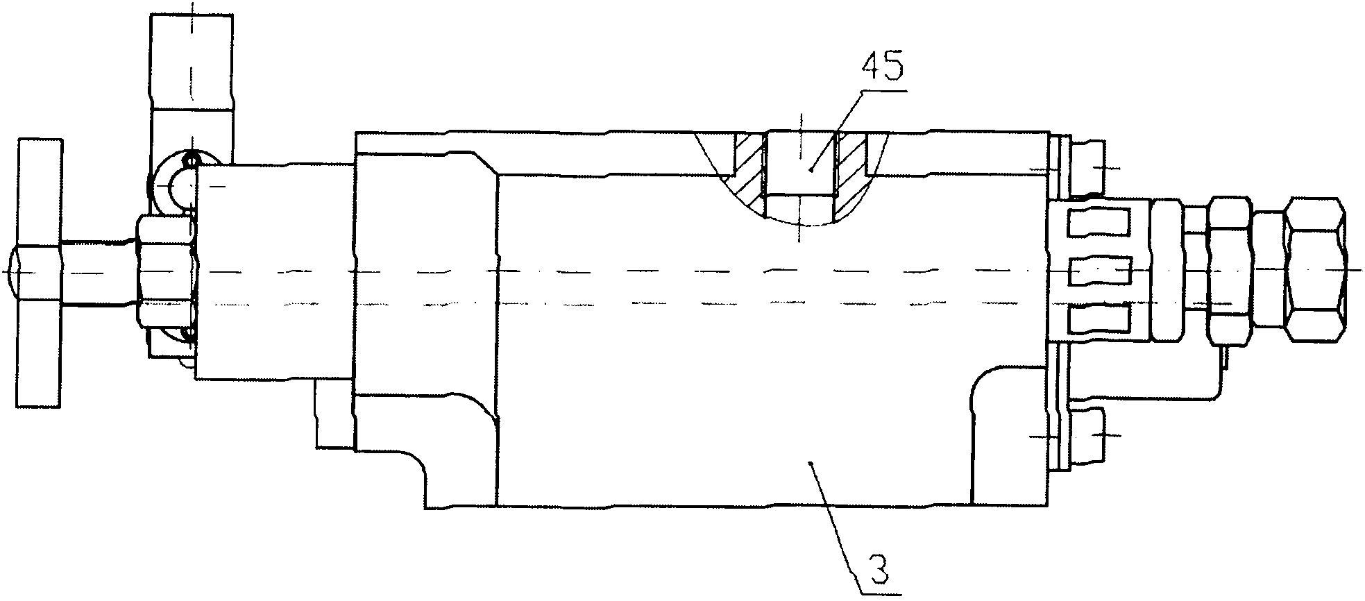 Small-sized drill pile-up valve