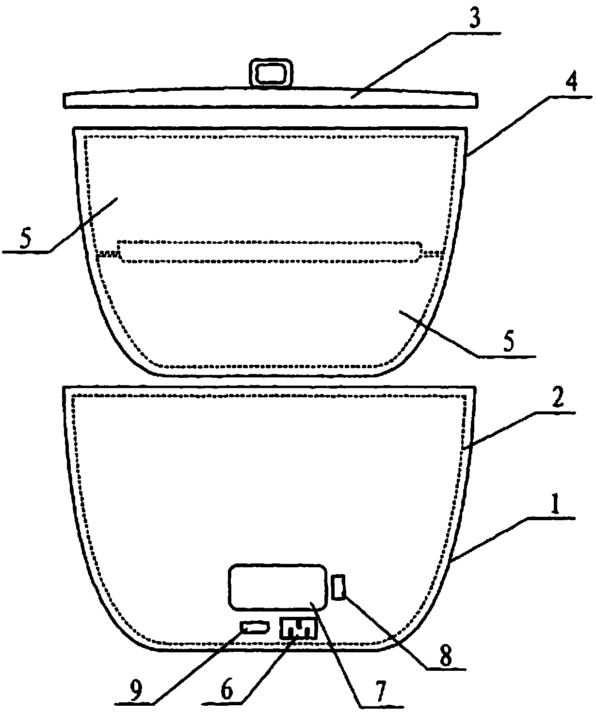 Portable multi-layer heating lunch box