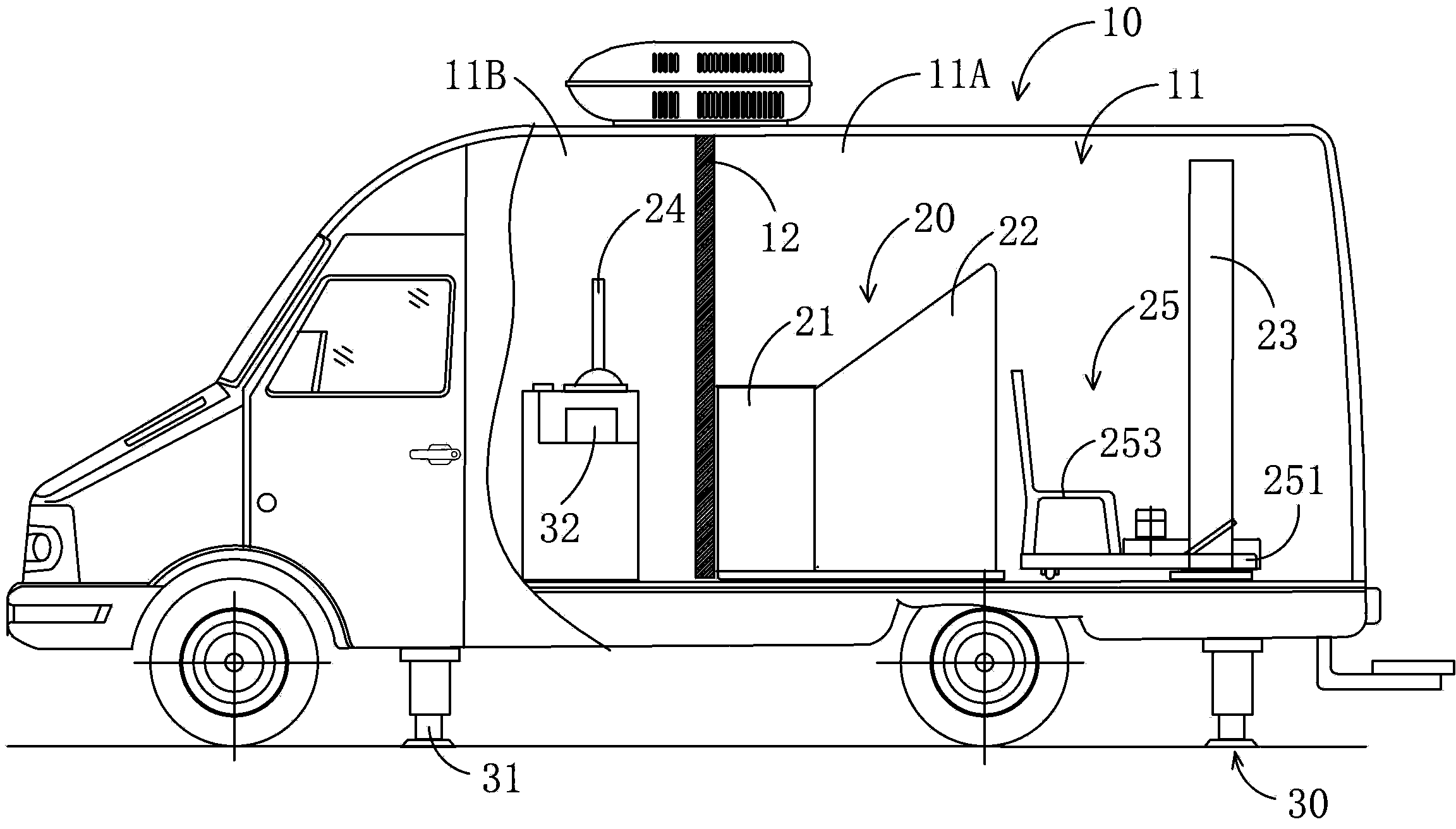 Vehicle-mounted X-ray whole-boy perspective safety check system