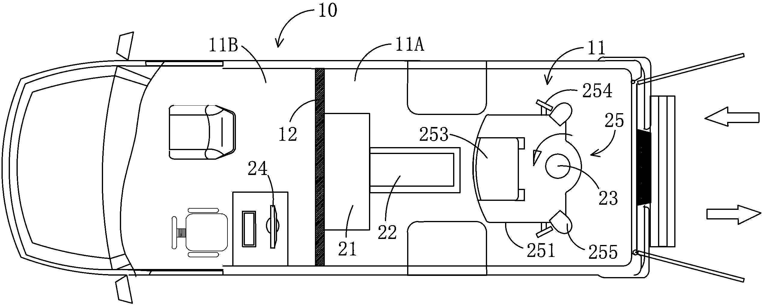 Vehicle-mounted X-ray whole-boy perspective safety check system