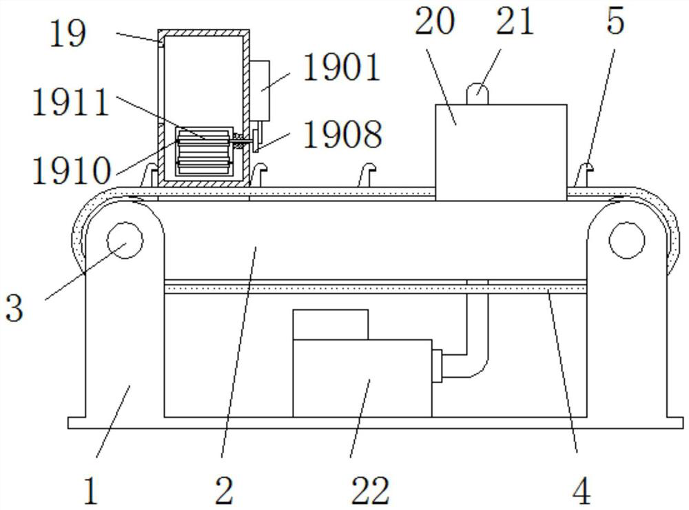 LED lamp production equipment with positioning and glue pouring structure