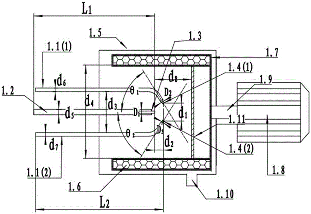 A Sichuan-shaped supergravity device and process for continuously preparing methanol emulsified diesel oil