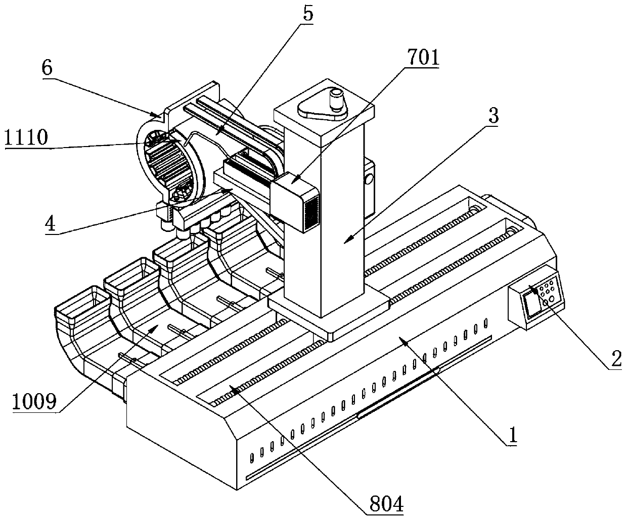 Efficient cleaning device for shaft mechanical part machining and manufacturing