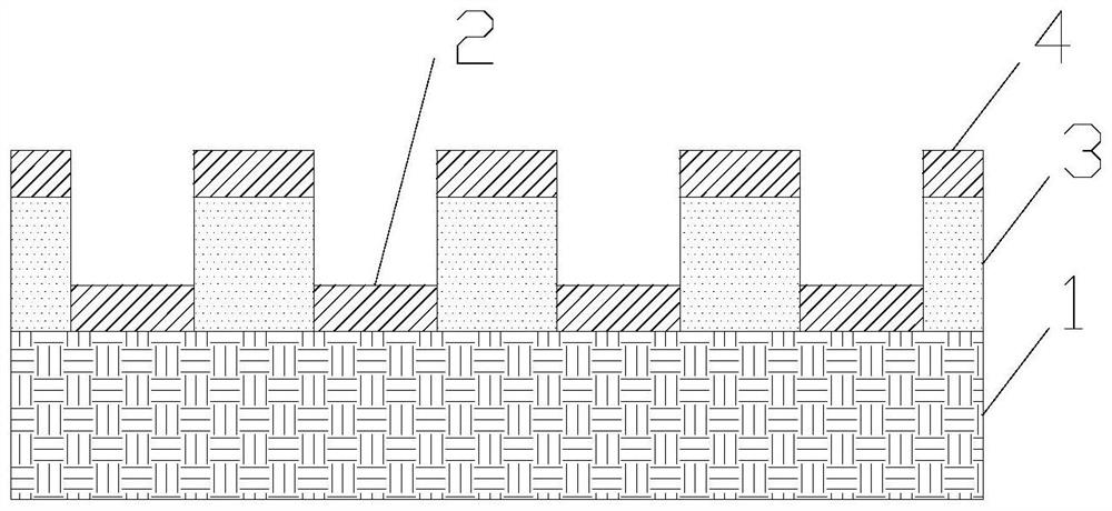 Double-layer chiral micro-nano structure and preparation method thereof