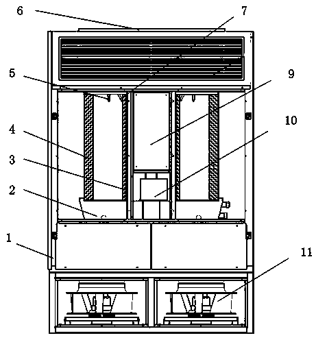 Energy-saving air conditioner integrating humidification, fresh air and air processing and fresh air enthalpy value control method