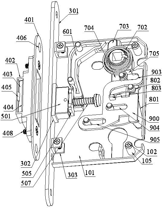 Magnetic mute lock body