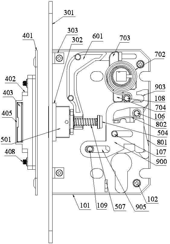 Magnetic mute lock body