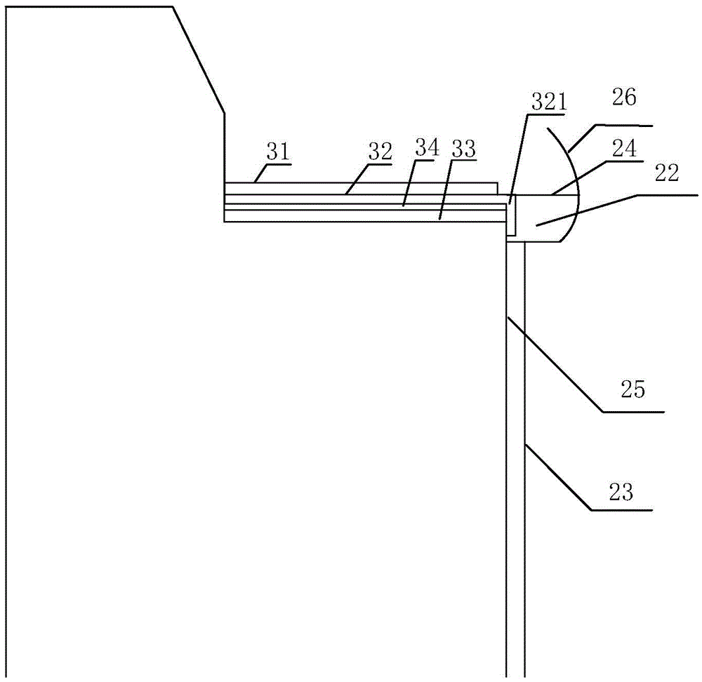 S-lap-joint-type-waterproof-cover-combined roof rainwater flow guide device with silencing function and buffering function