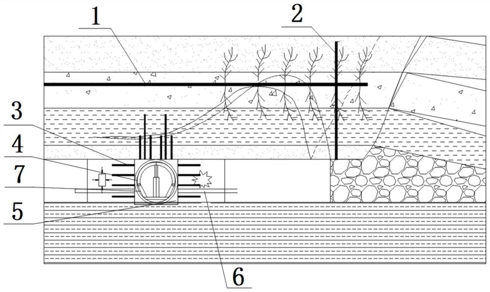 Rock burst roadway three-level prevention and control method