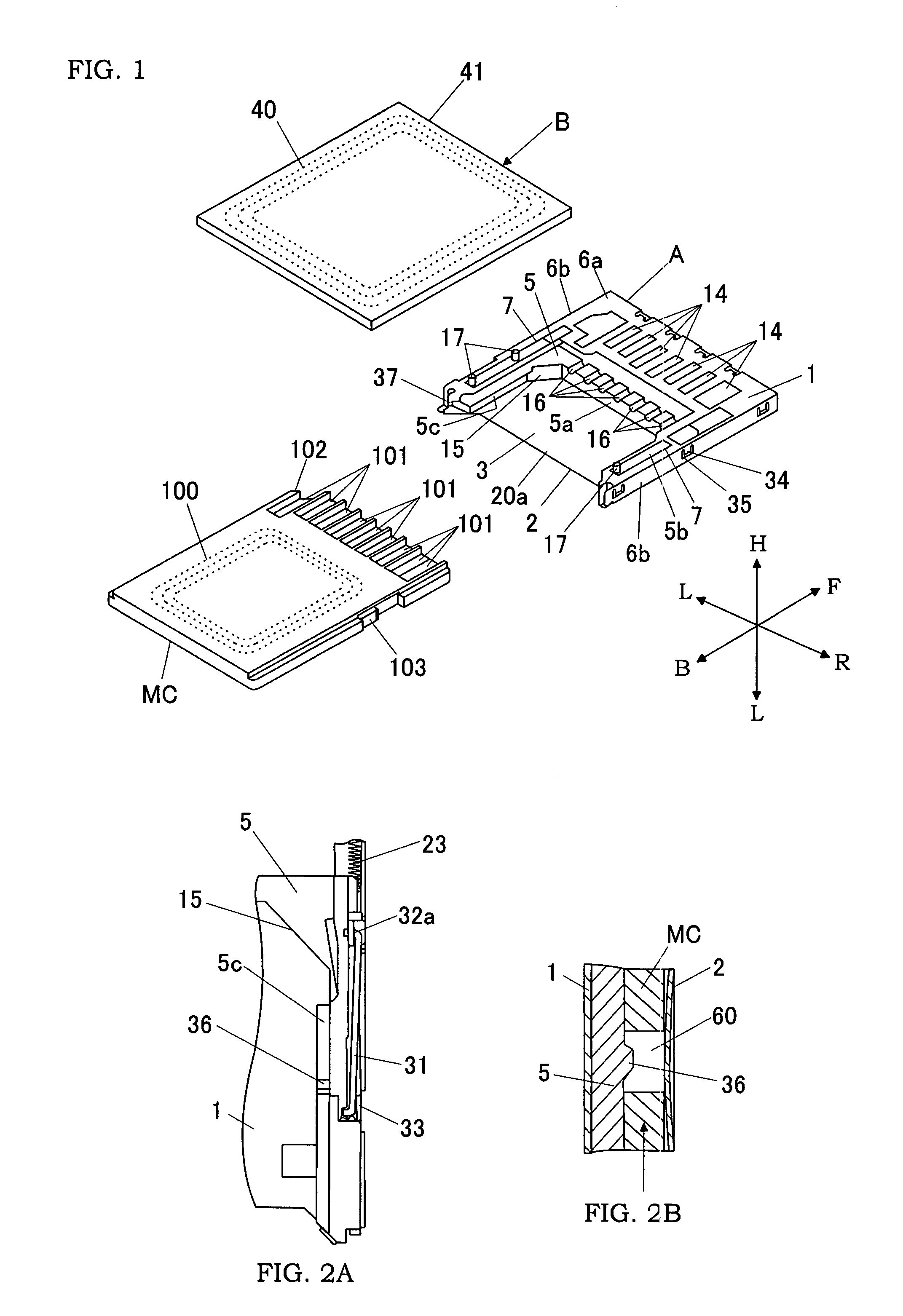 Memory card connector