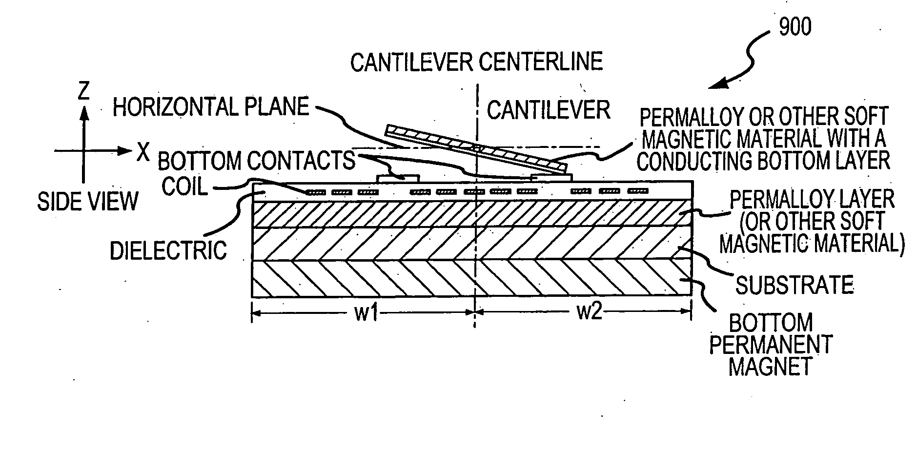 Micro-magnetic latching switch with relaxed permanent magnet alignment requirements