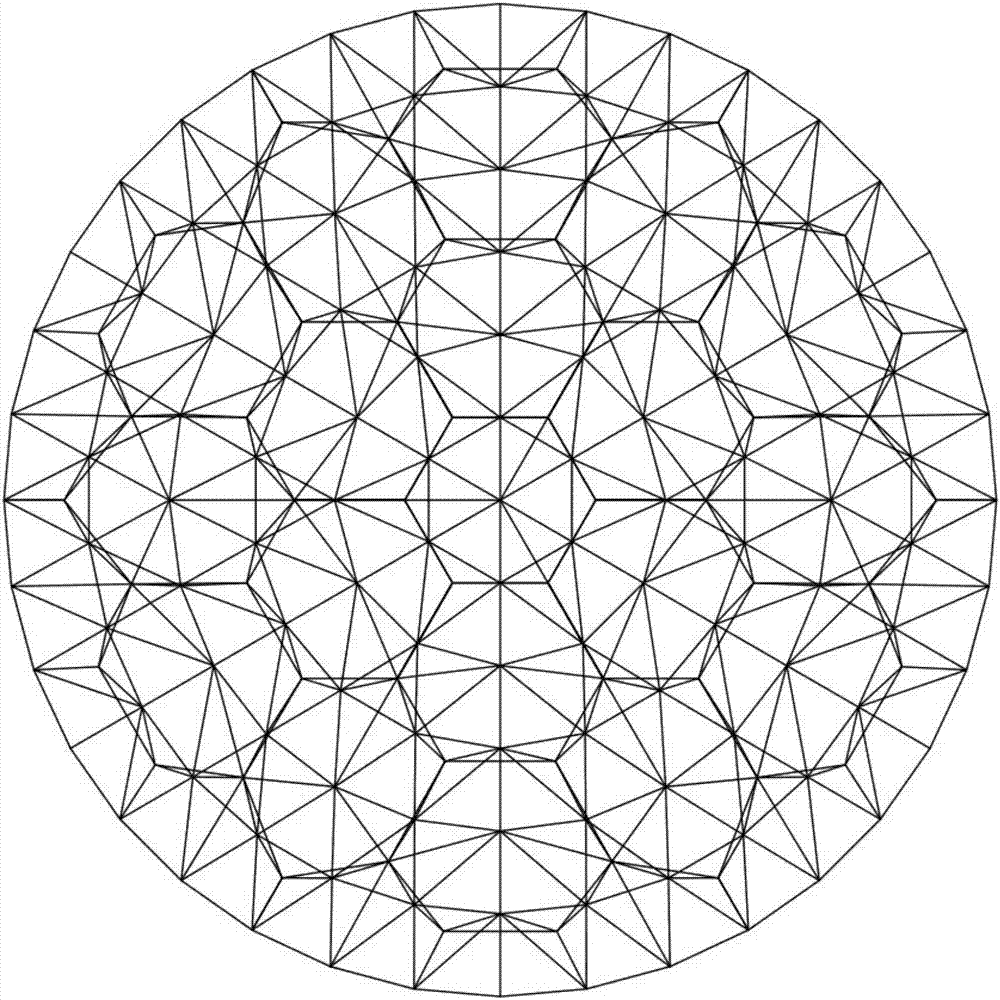 Construction method of grid-frame-platform-type overwater forests, gardens or orchards