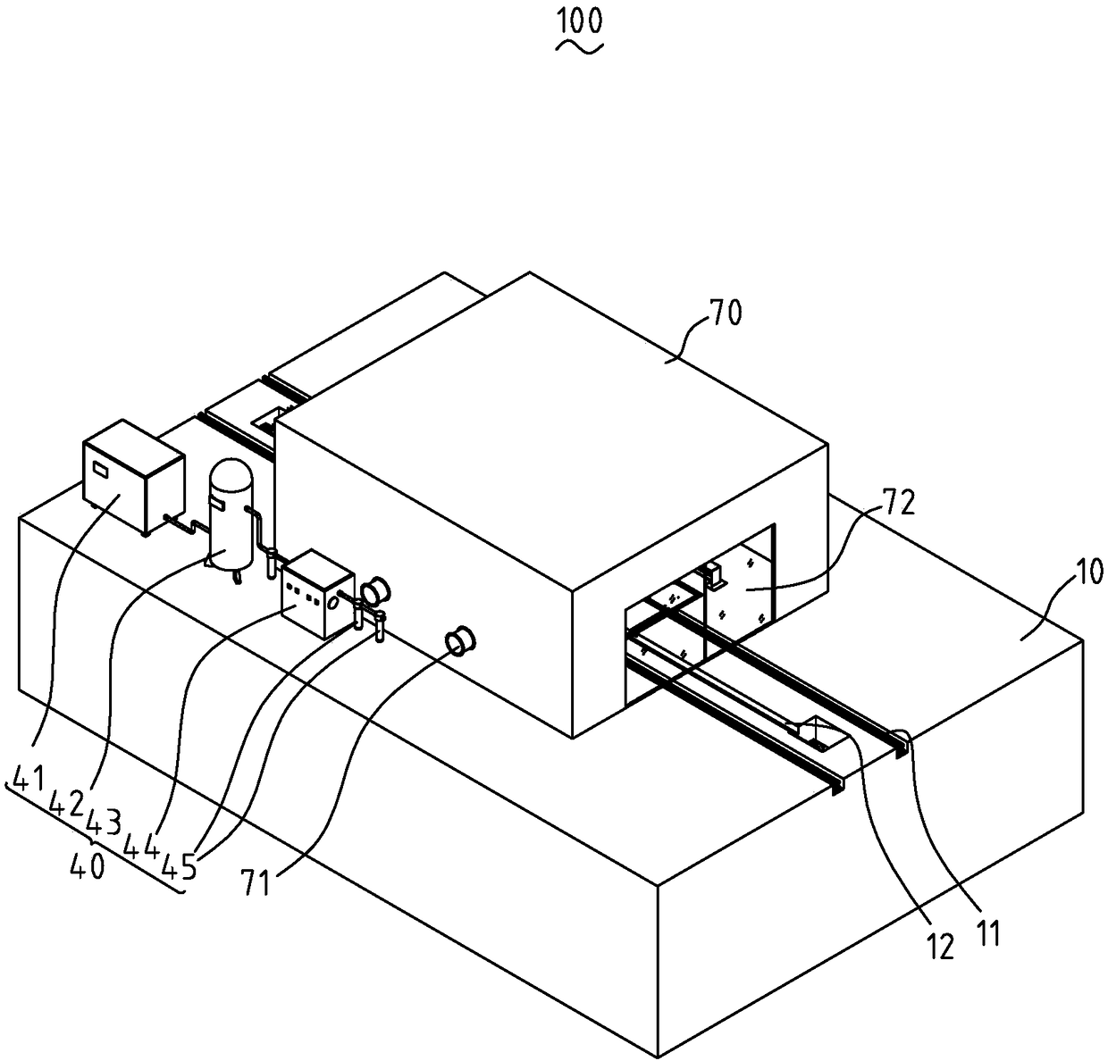 Bogie washing equipment