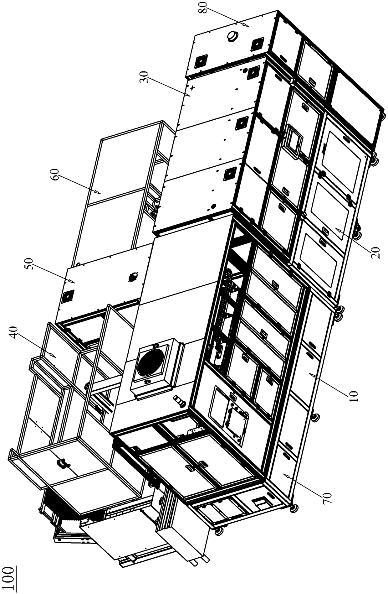 Battery packaging line