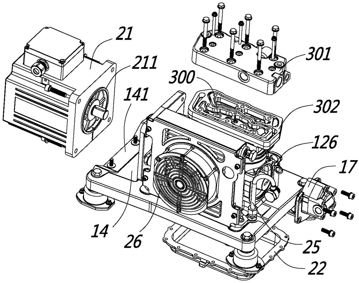 Electric air compressor