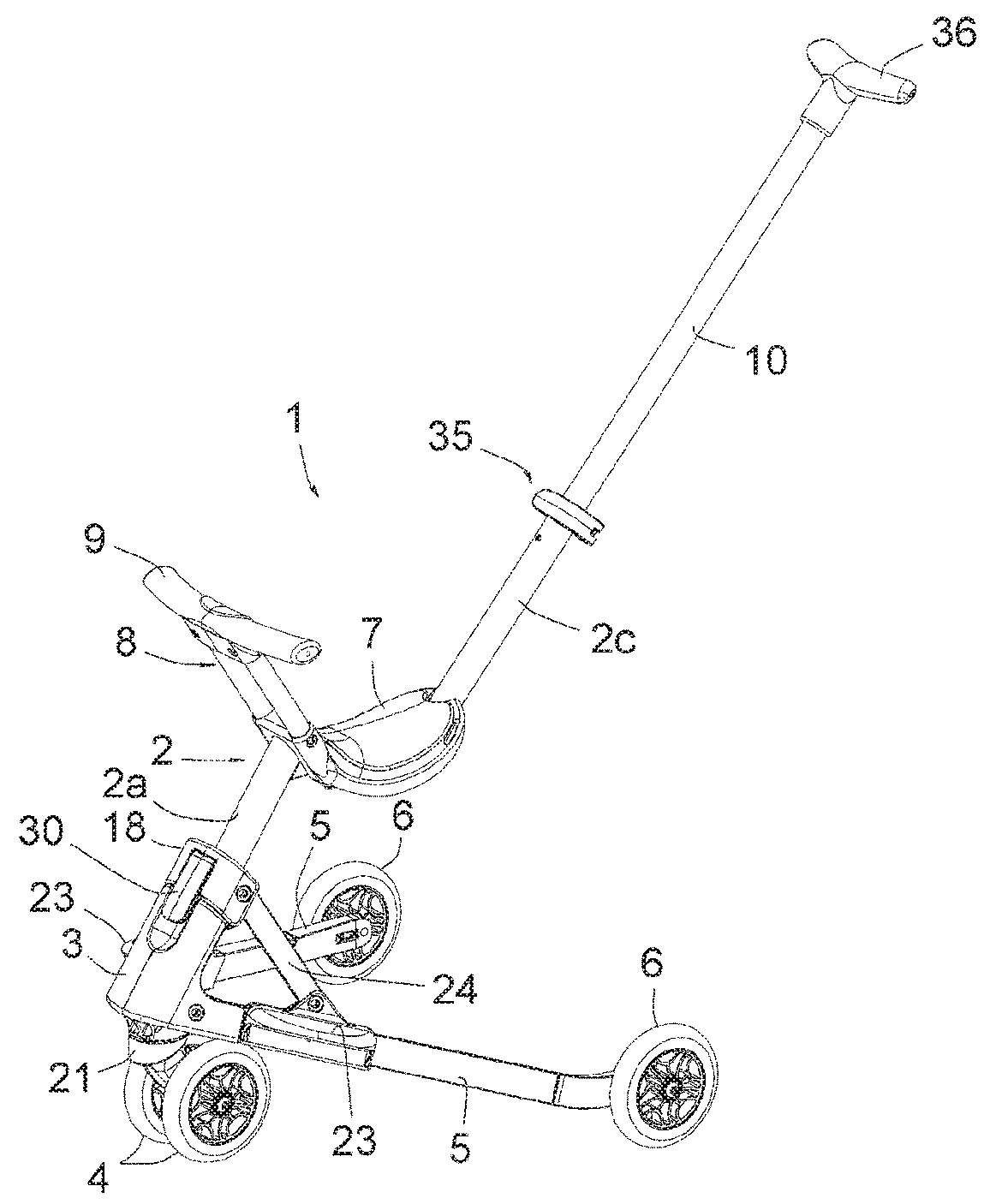 Rolling equipment intended to be ridden by a child