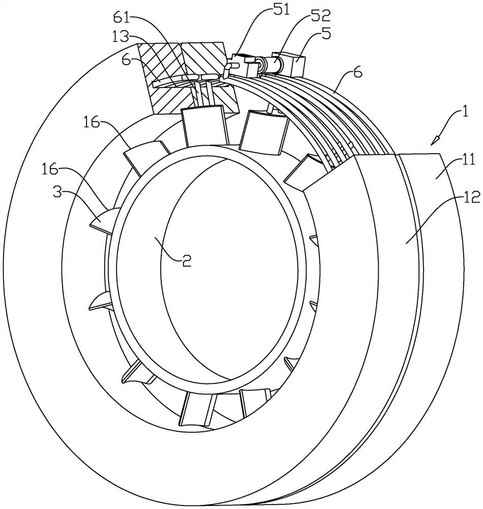 Integrated cooling system for turbine casing and guide vane of aero-engine