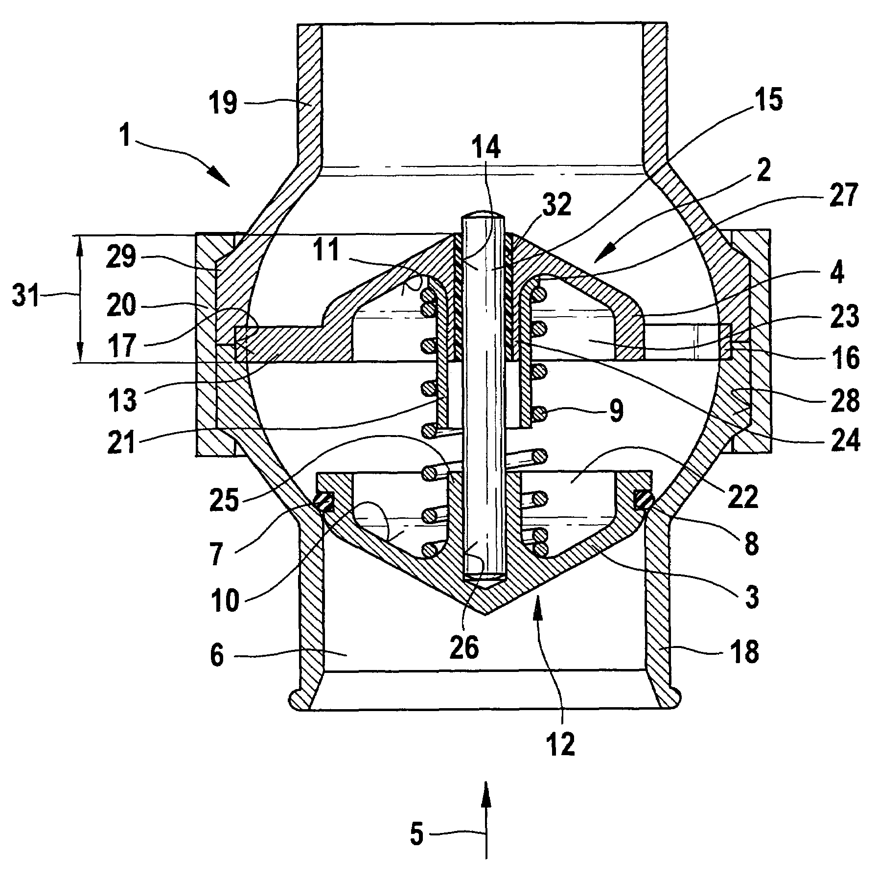 Compressor bypass valve for use in multistage supercharging