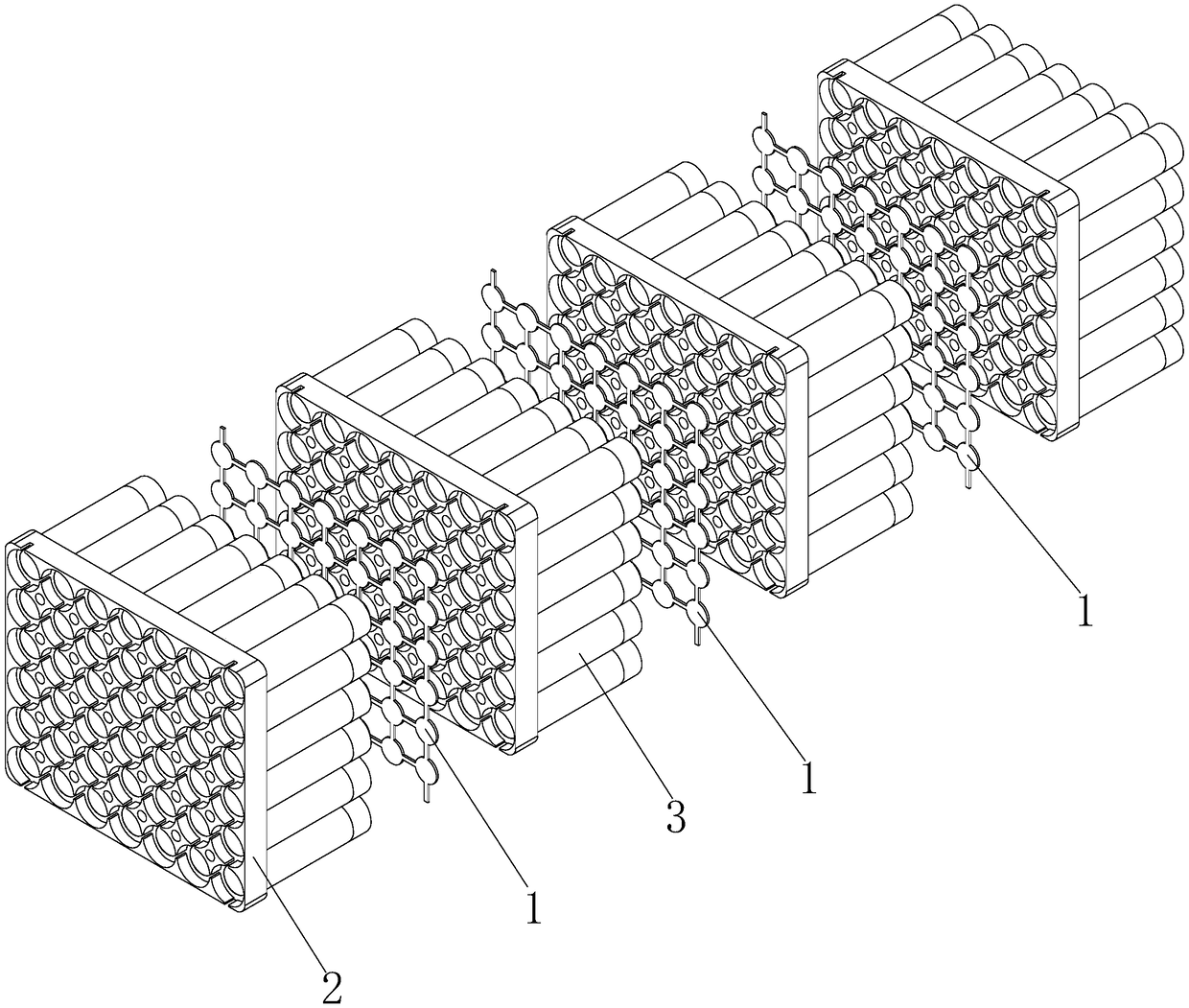 Paralleling network, battery module, battery pack heating system and battery module heating method