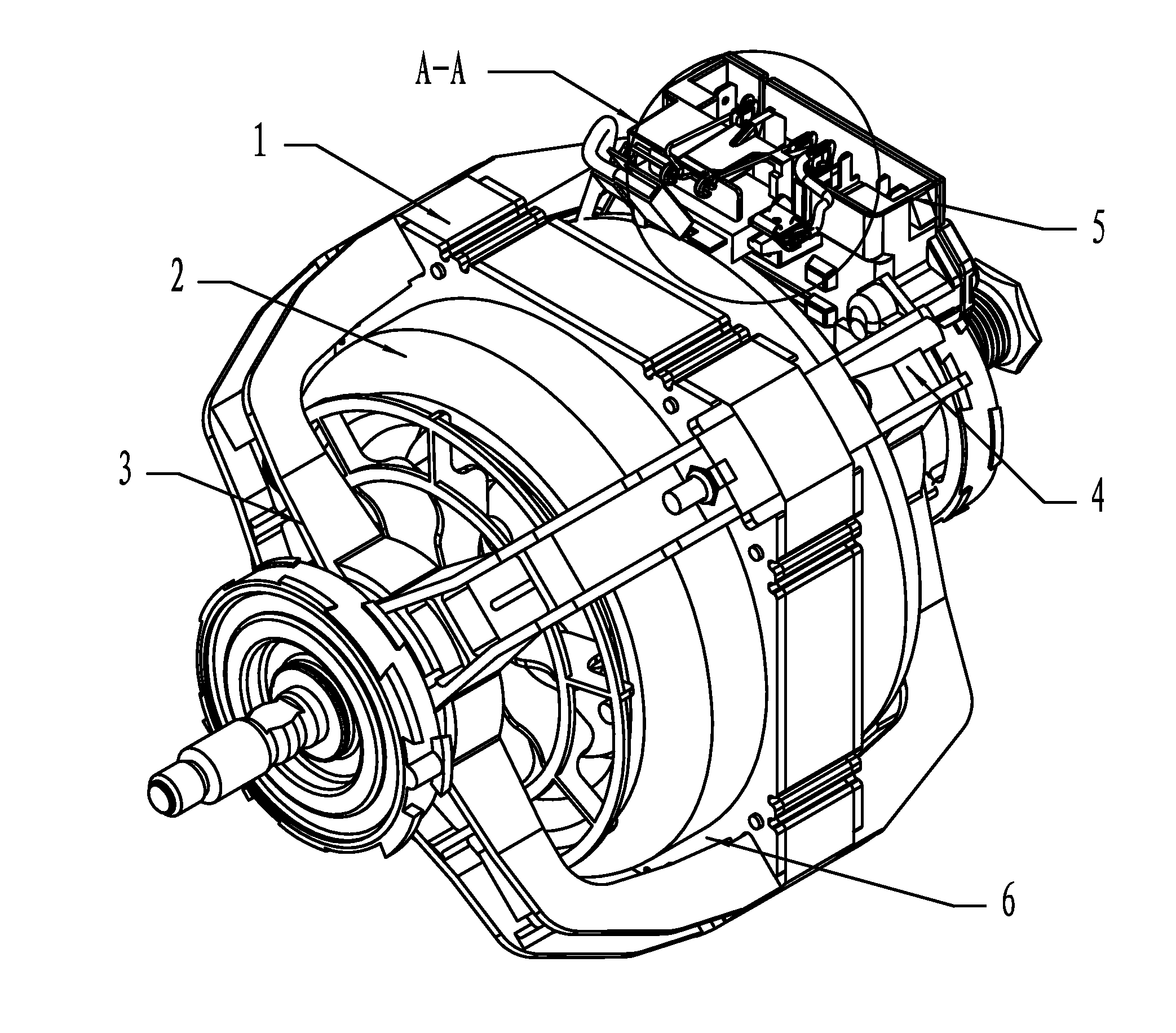 Terminal box for centrifugal switch of motor and motor with the same