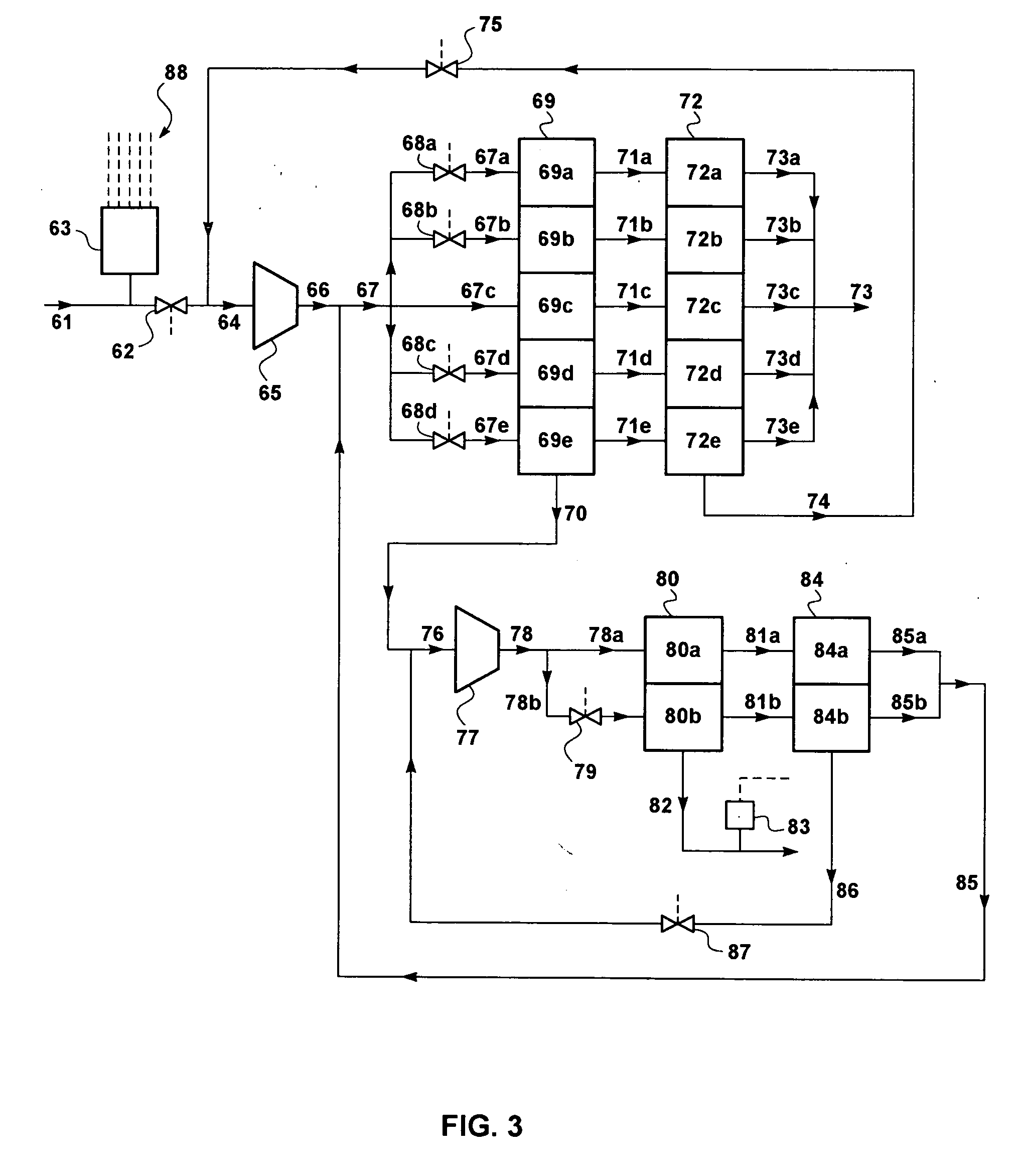 Natural gas treatment process for stimulated well