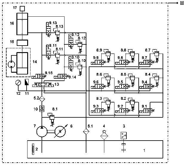 Hydraulic test table of electro-hydrostic actuator