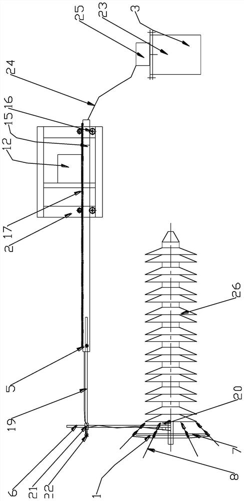 Insulating paint brushing device and using method