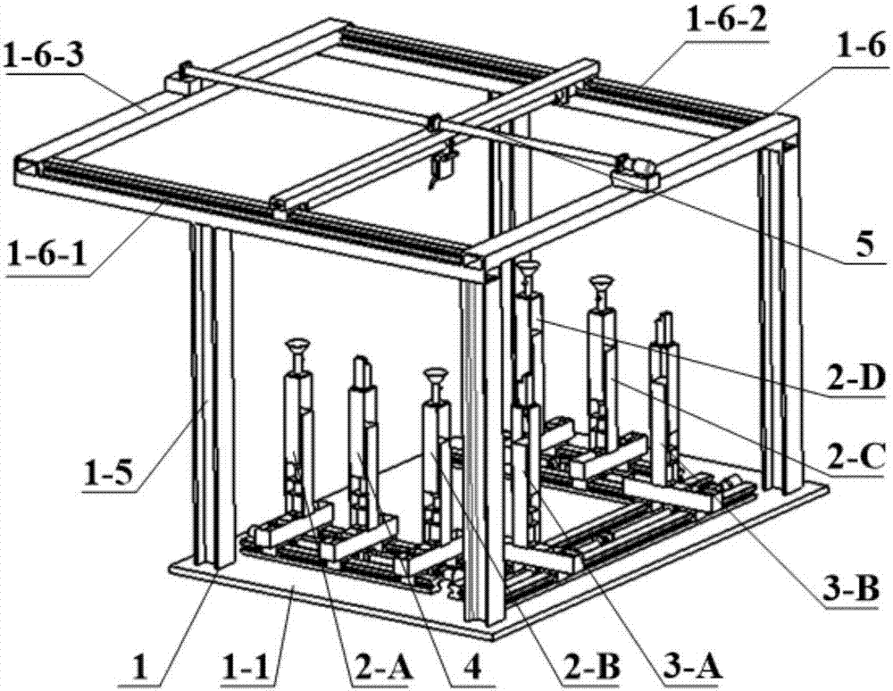 Flexible positioning and detecting integrated detecting device for automobile door