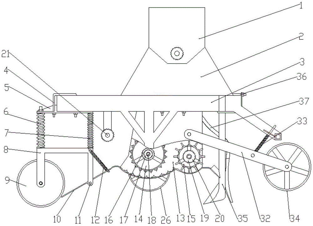 Strip seed bed stubble cleaning device