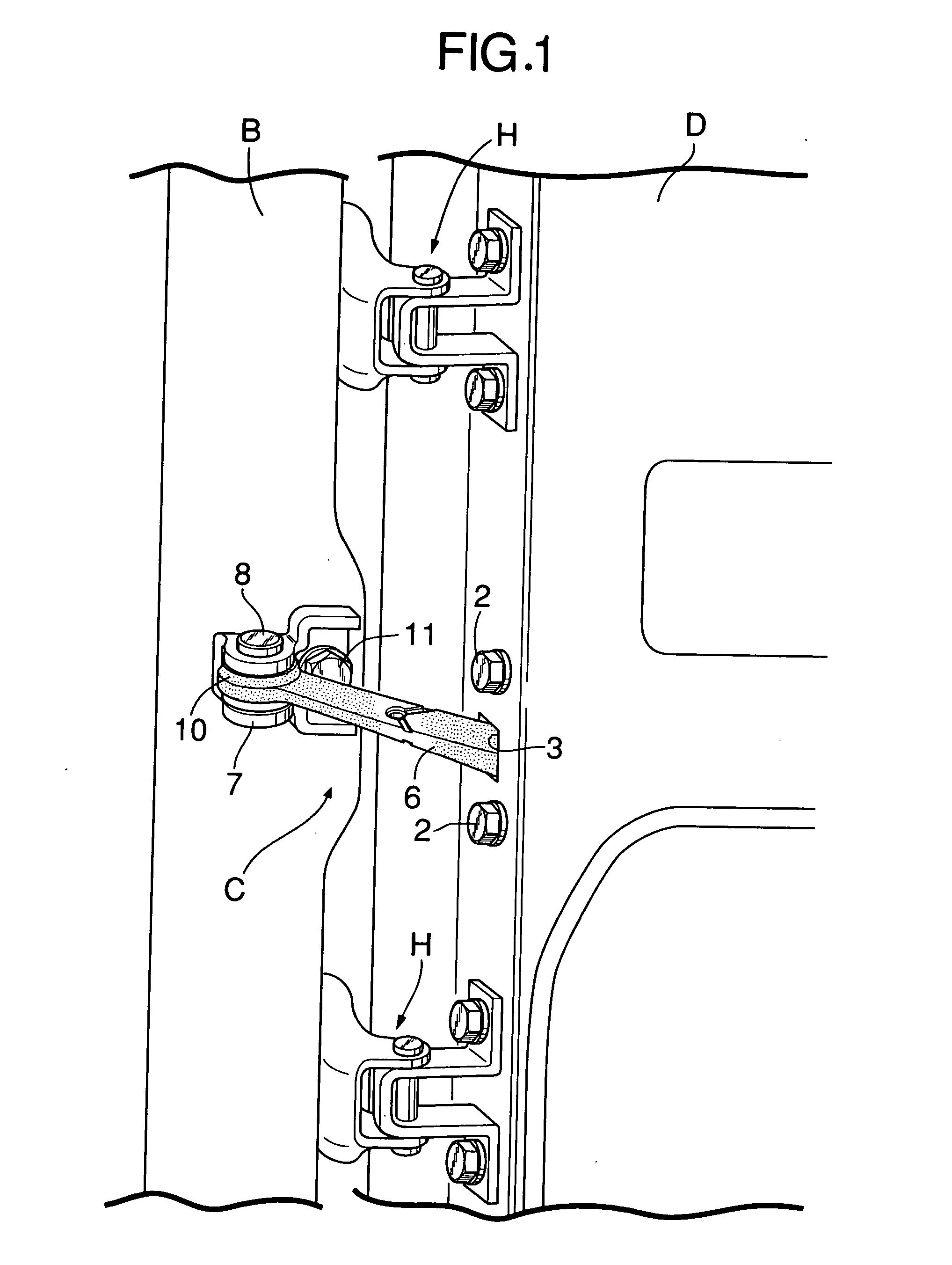 Door checker for automobile