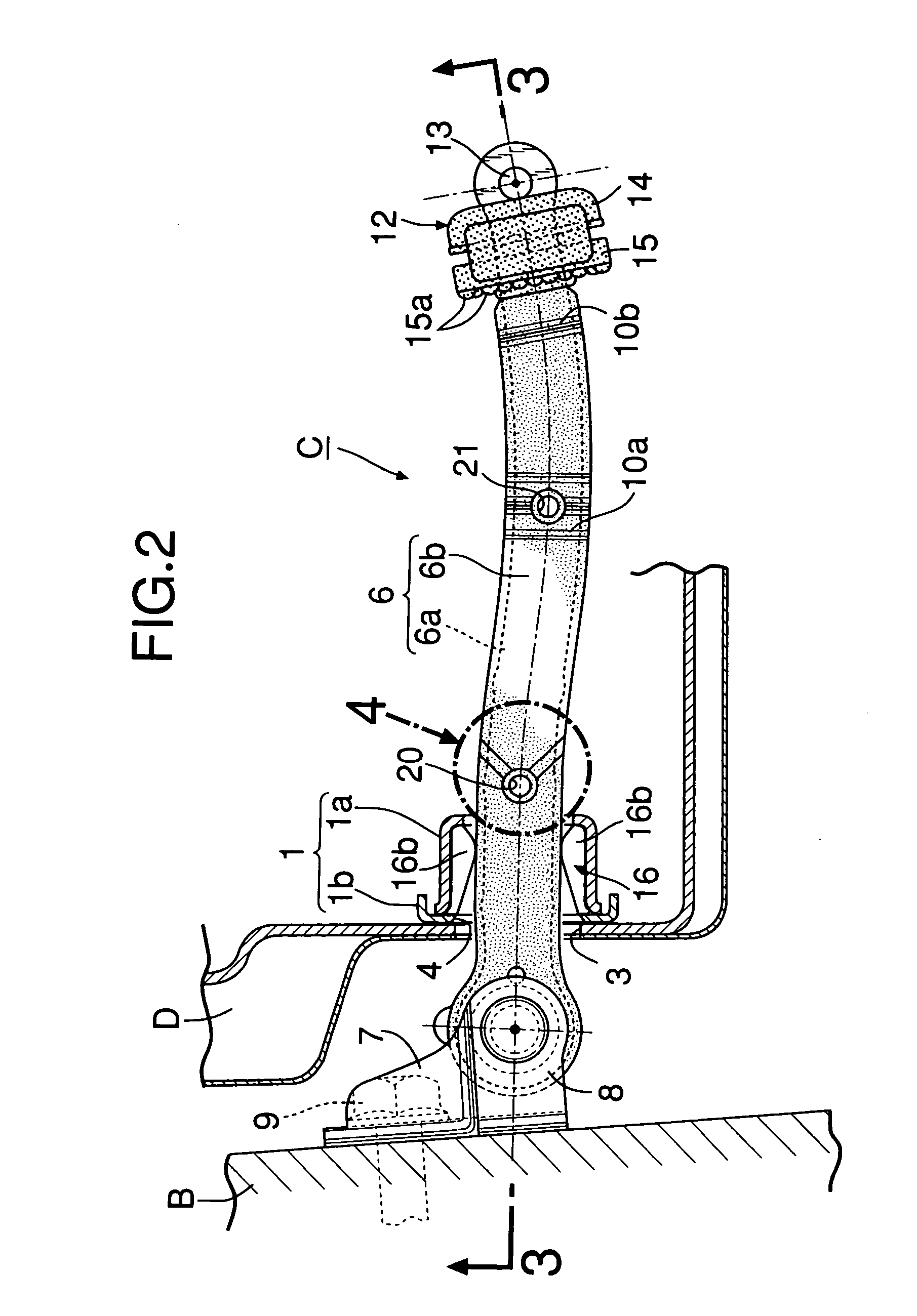 Door checker for automobile