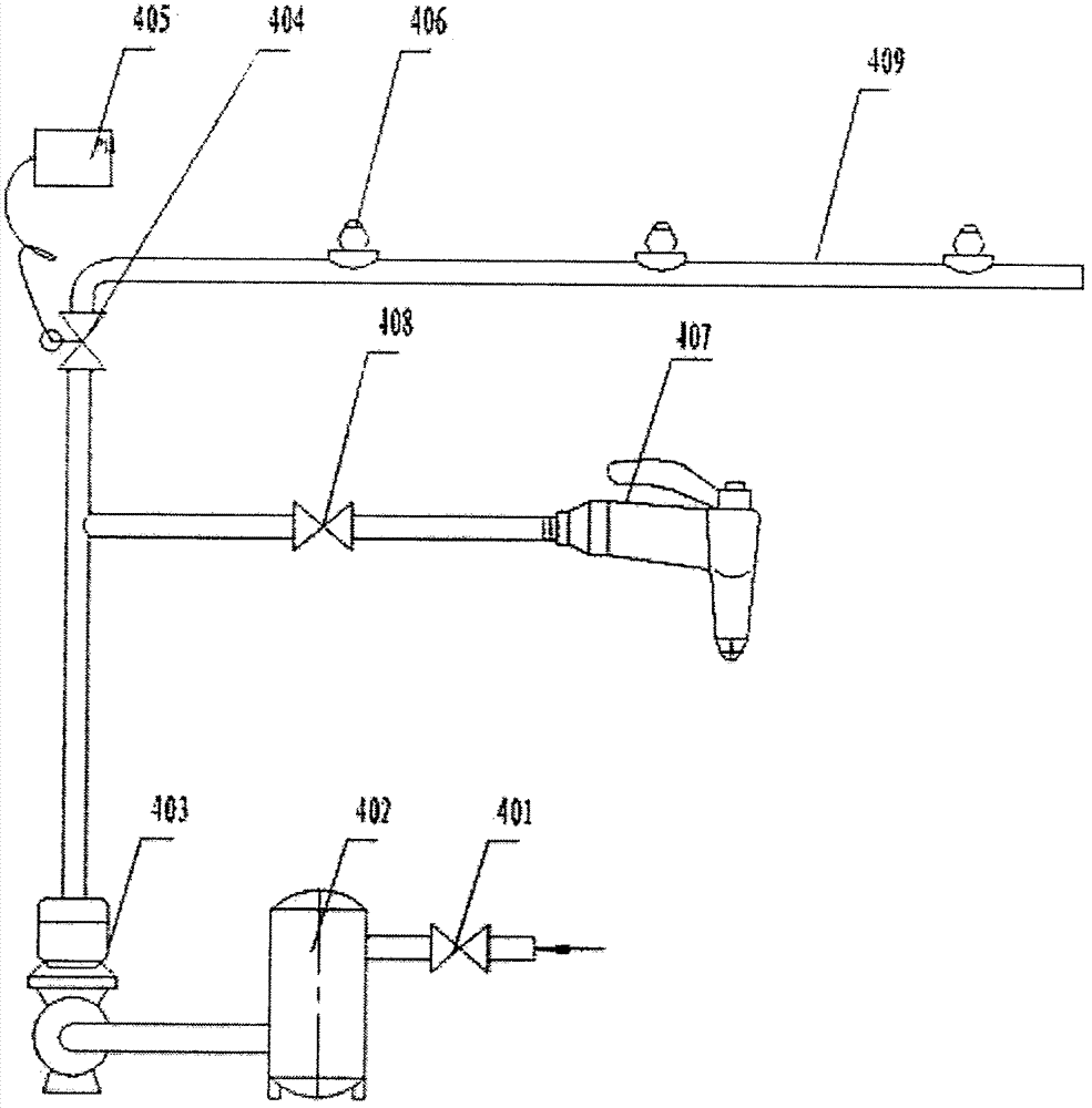 Energy-saving air cooling spray evaporation type condenser system with overhaul washing chamber