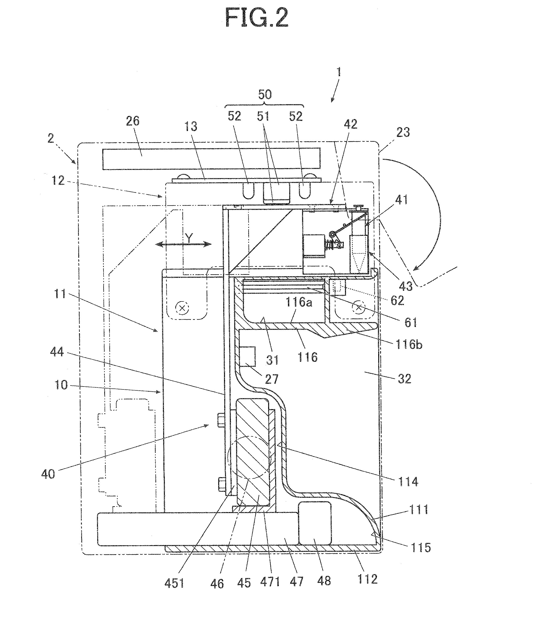 Drawing apparatus and drawing method of drawing apparatus