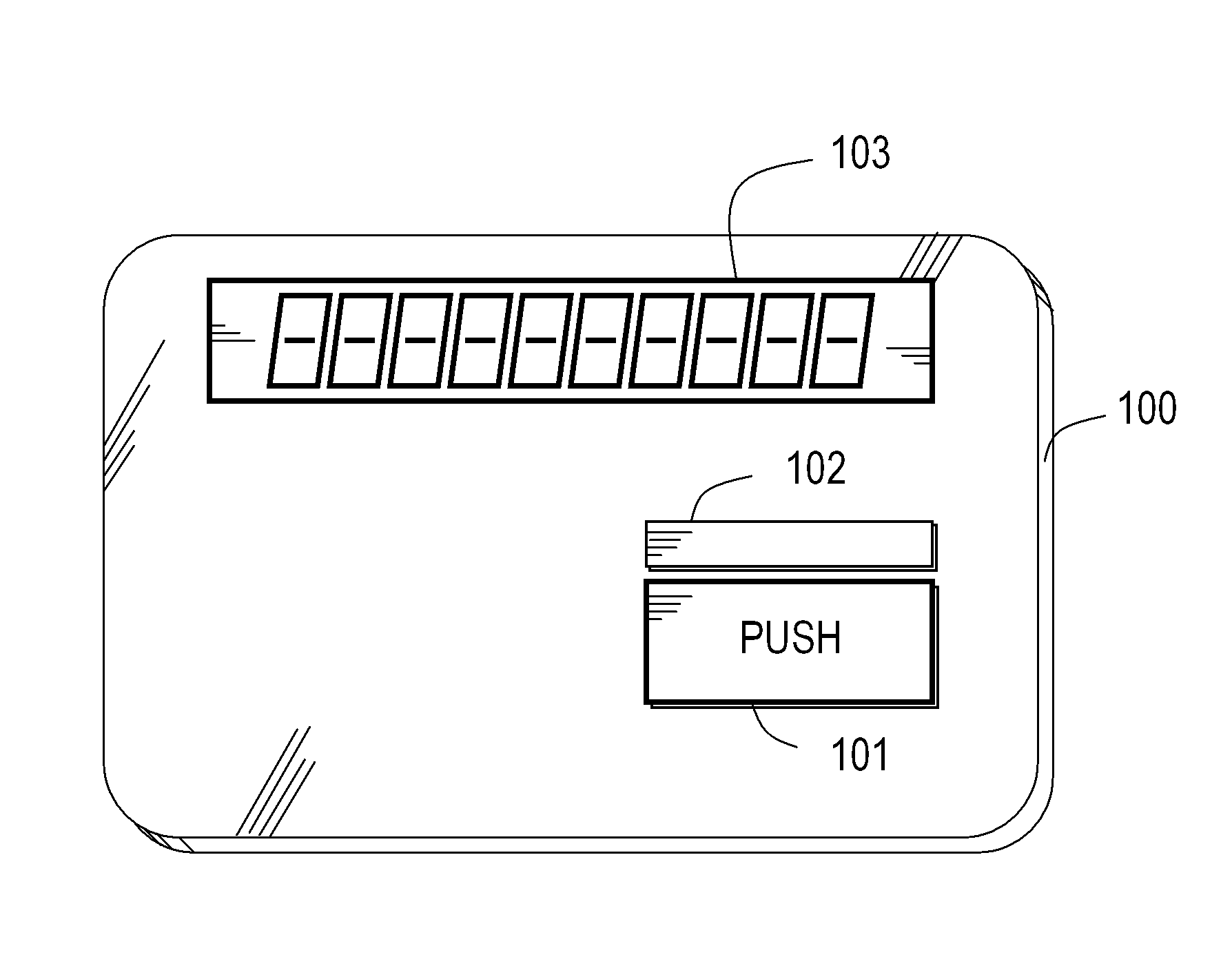 Slim electronic device with detector for unintentional activation