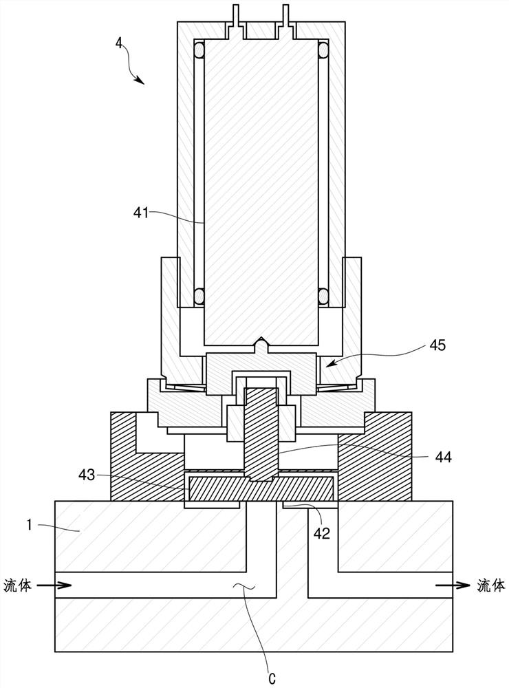 Piezoelectric valve, fluid control device and piezoelectric valve diagnosis method