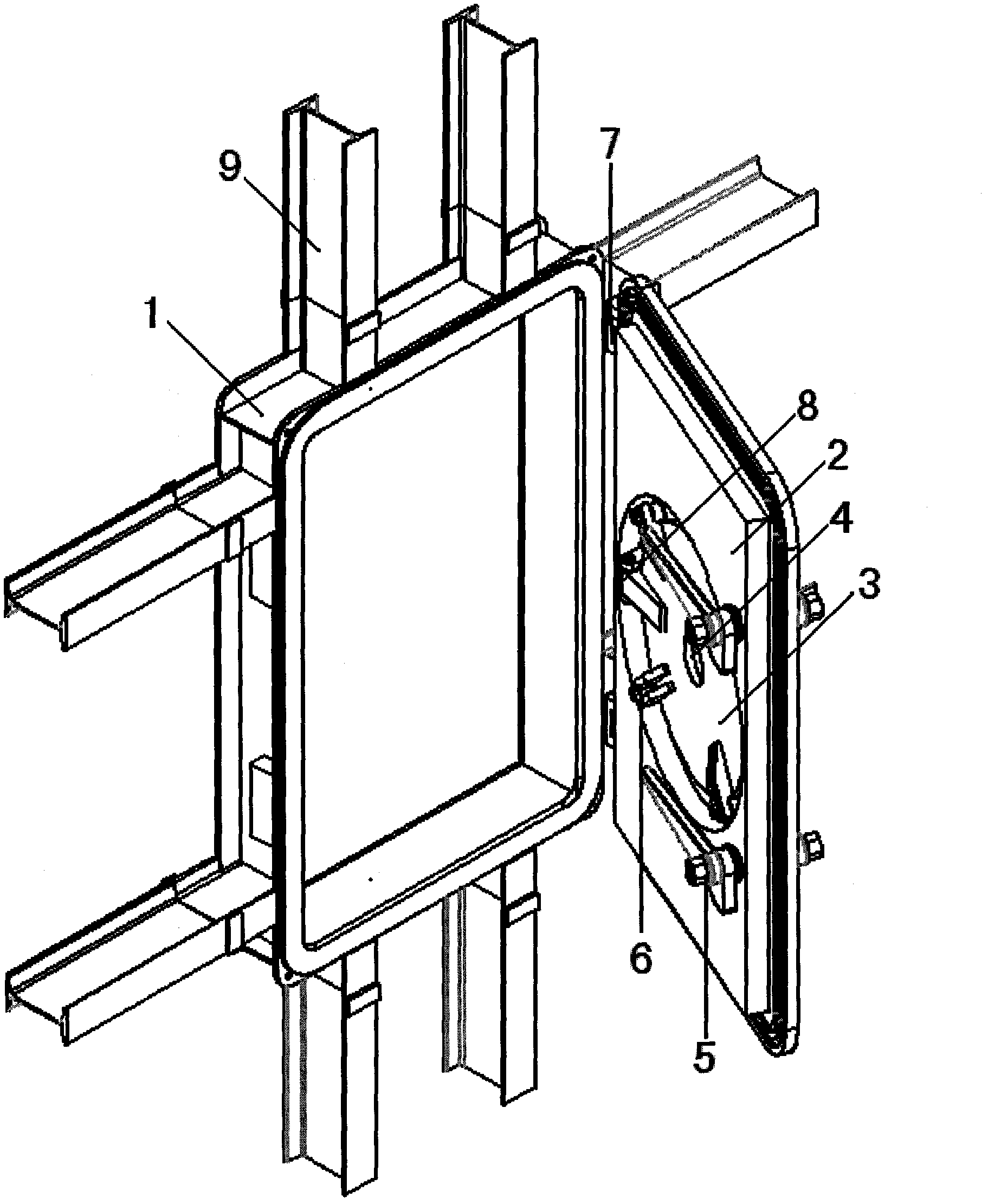 Protective airtight door of coal mine refuge underground chamber