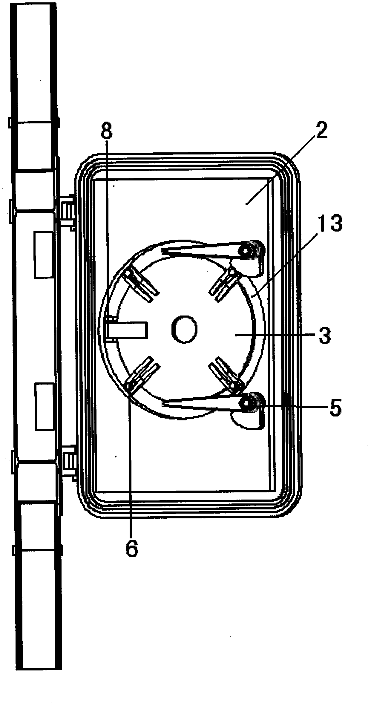 Protective airtight door of coal mine refuge underground chamber