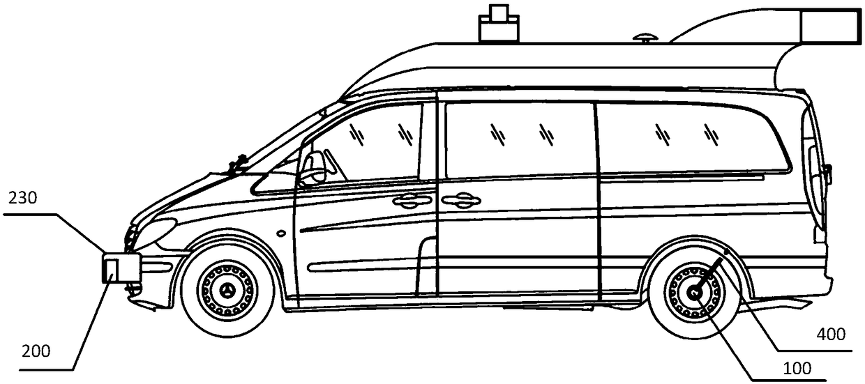 Device for detecting road flatness