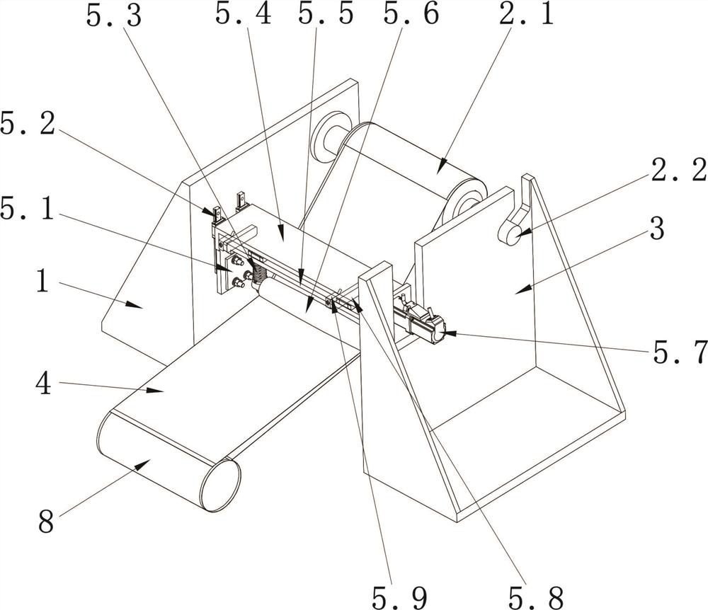 Active and automatic adhesive tape deviation rectifying mechanism