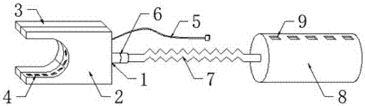 Water-cooled drilling machine slurry collecting device