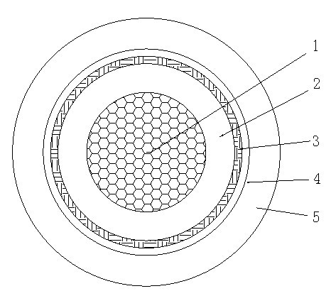 Large-carrying-capacity and environmentally-friendly direct current cable used for fixed laying