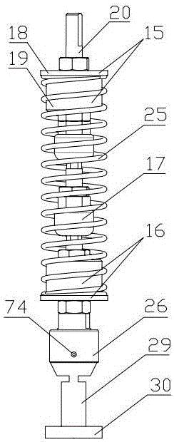 Stamping method for all-round three-head stamping machine