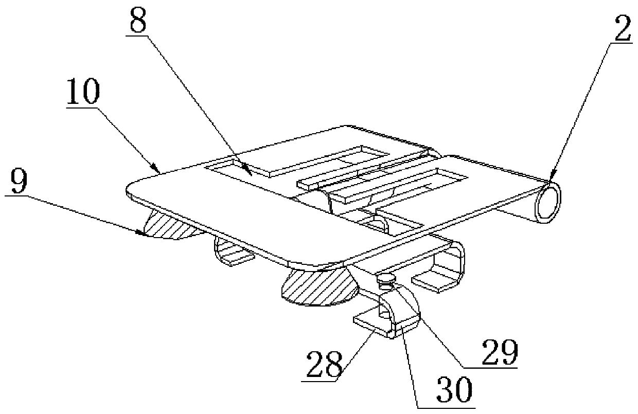 A computer English learning angle adjustment device