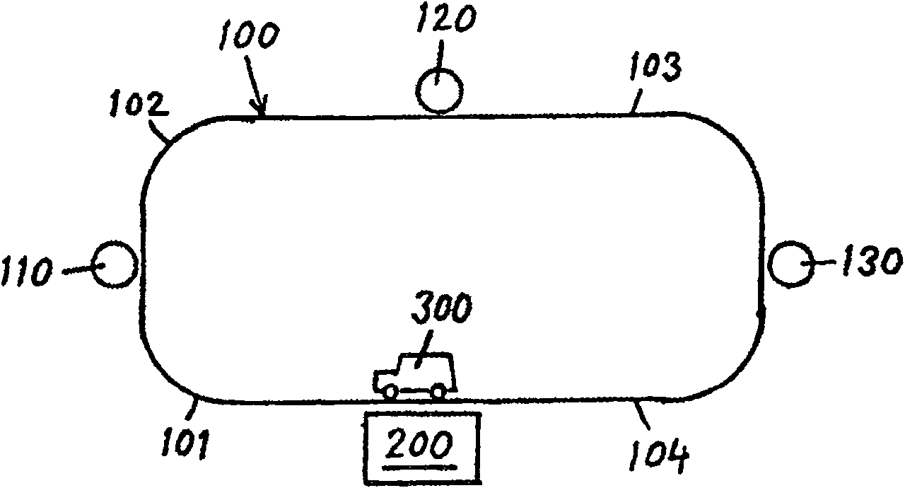 Method and device for transporting an alarmed container