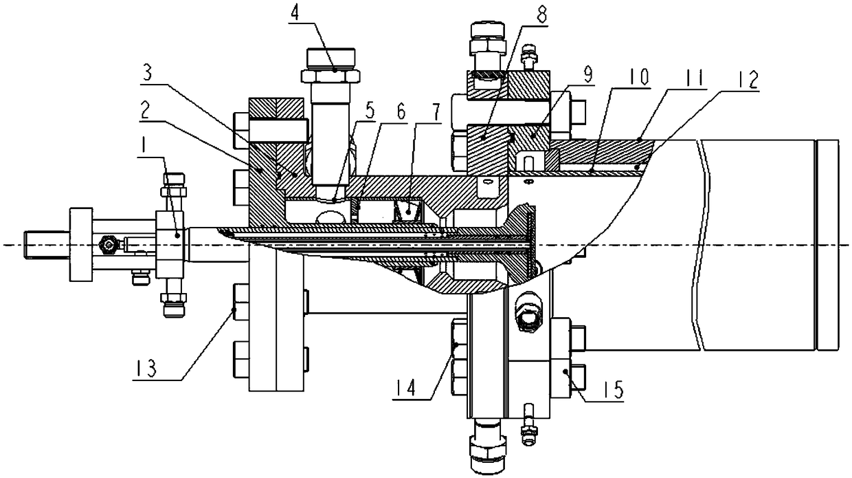 Air/methane combustor for high-temperature pure air heat accumulation type heating device